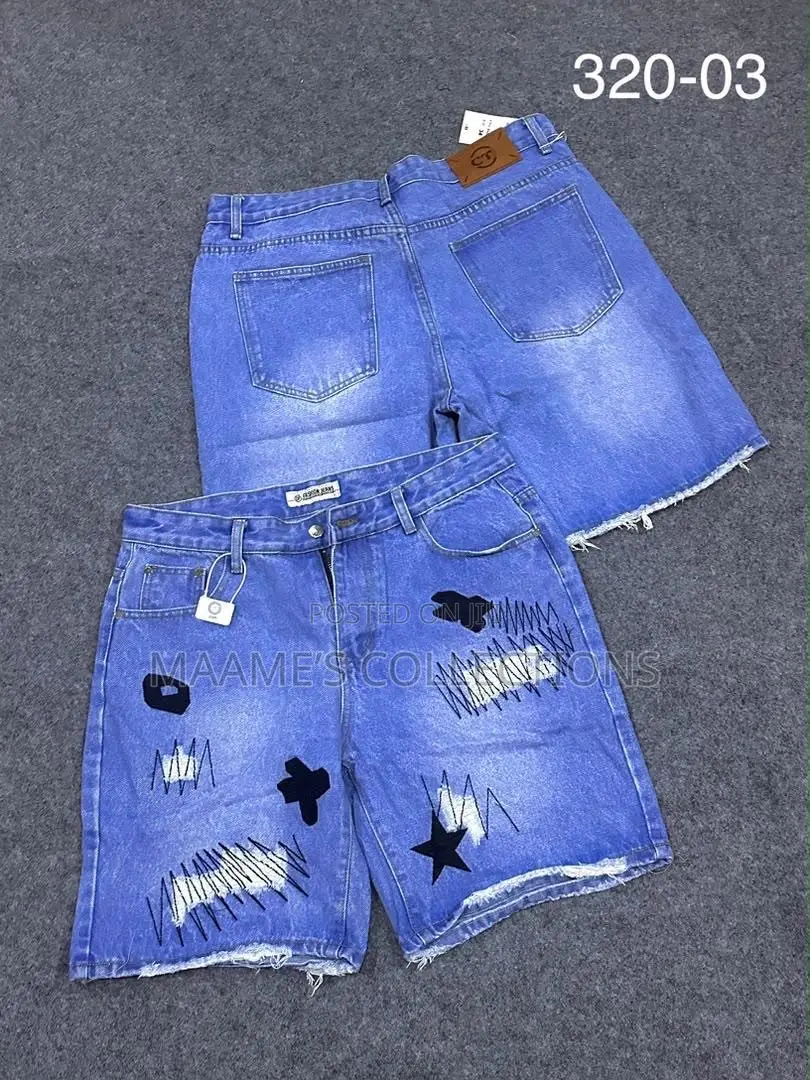 Men’s Stylish Graphic Denim Shorts