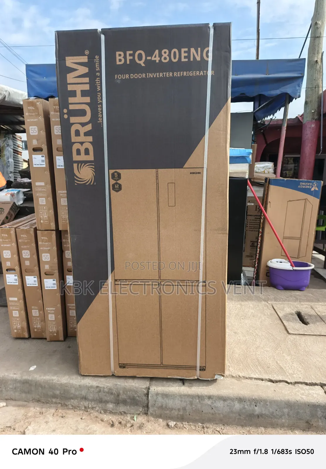 Bruhm 480Liters 4Doors Refrigerator