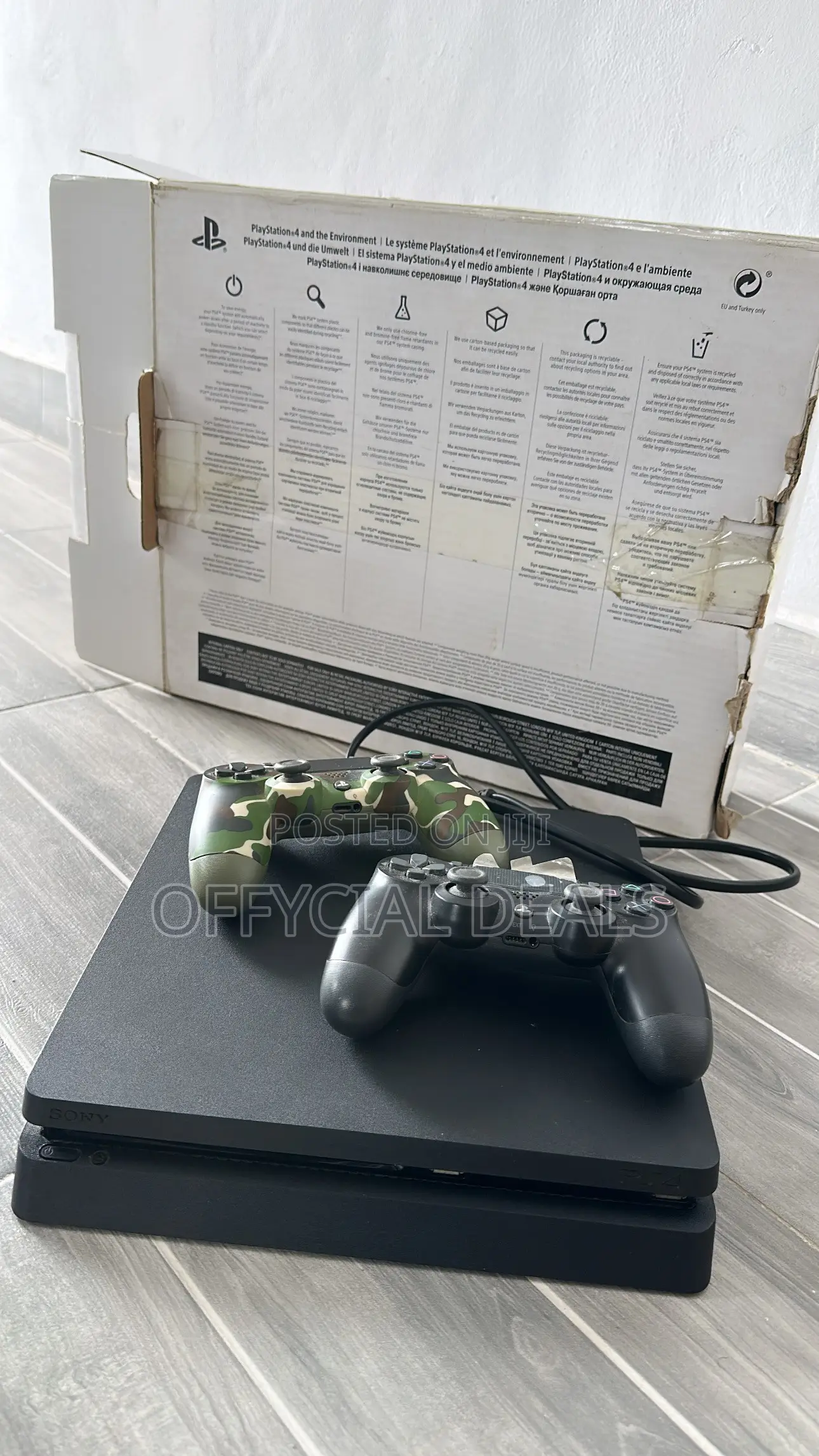 PS4 Slim With Two Controllers