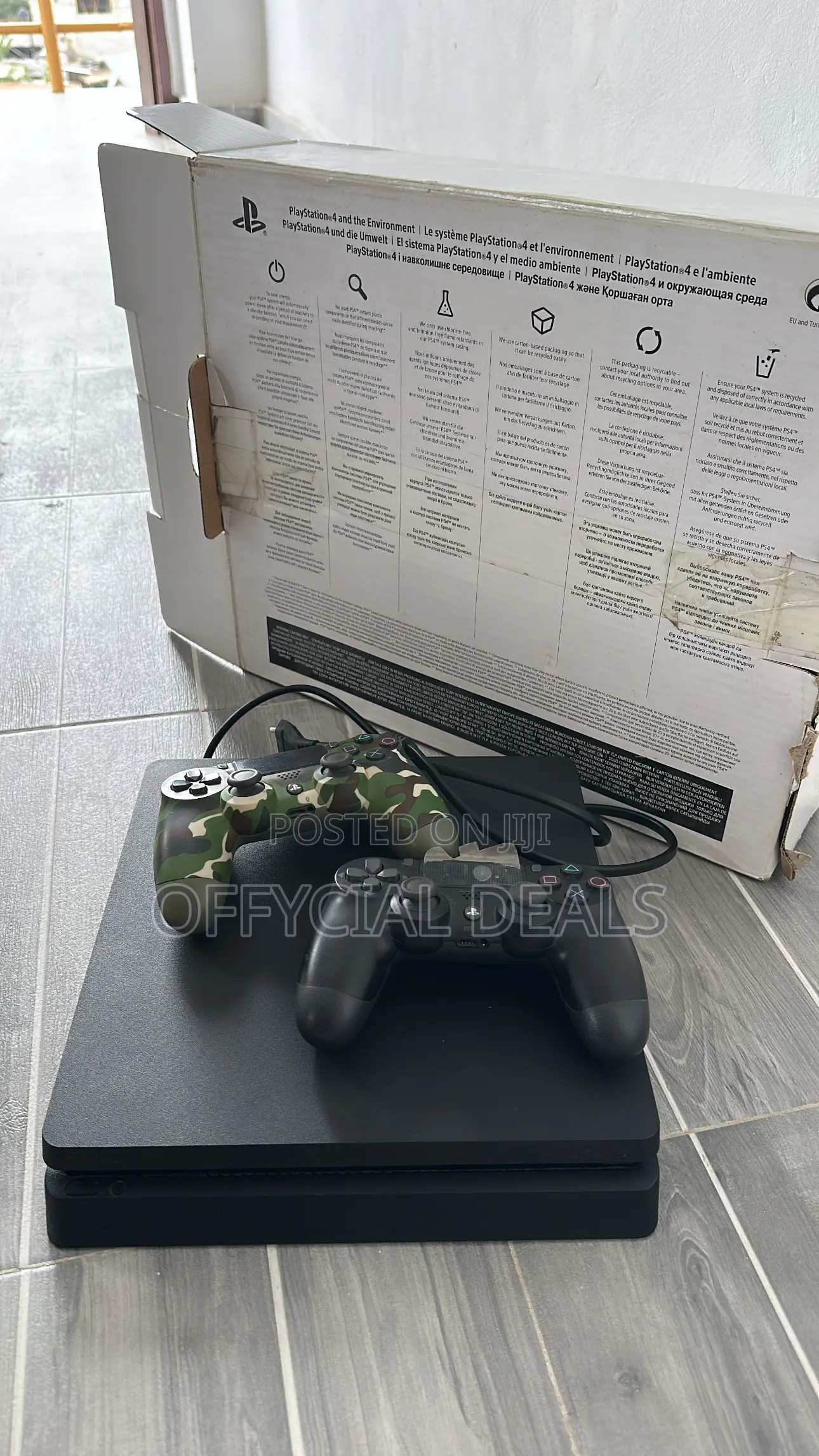 PS4 Slim With Two Controllers