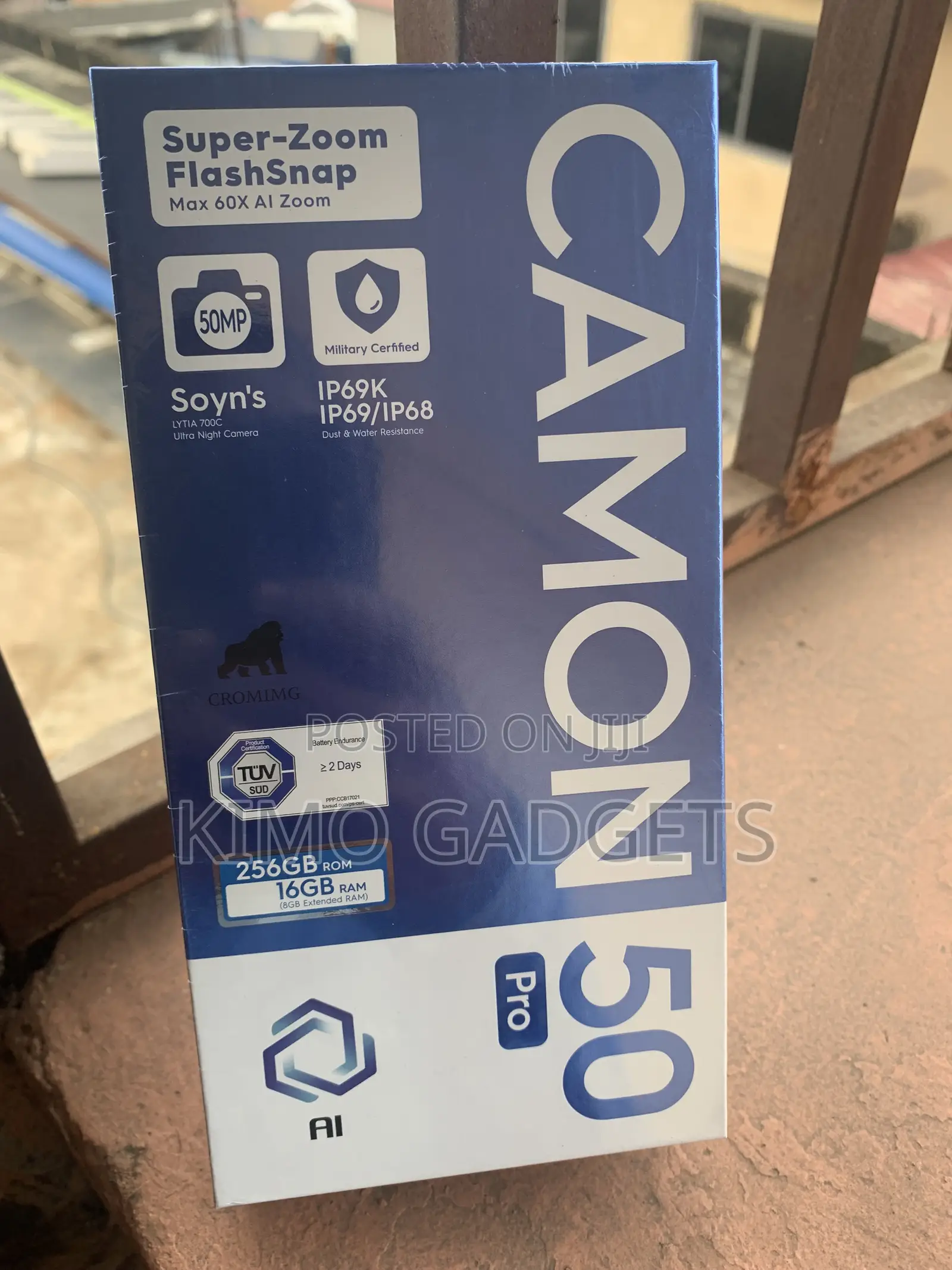 New Tecno Camon 50 Pro 256 GB Gold