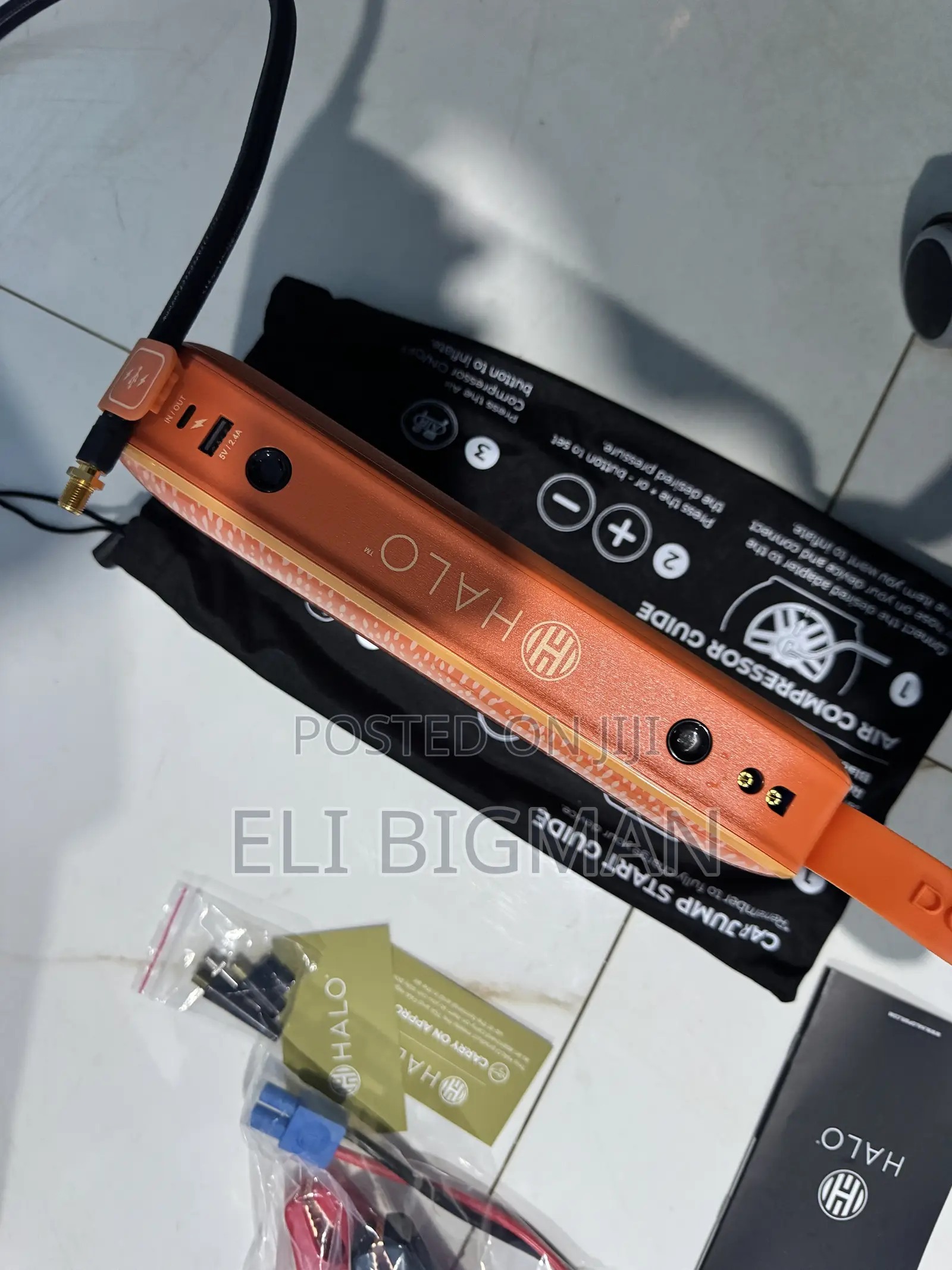 HALO Bolt Ultimate 4.0 (Jump Starter + Tire Inflator + 75W AC Power)