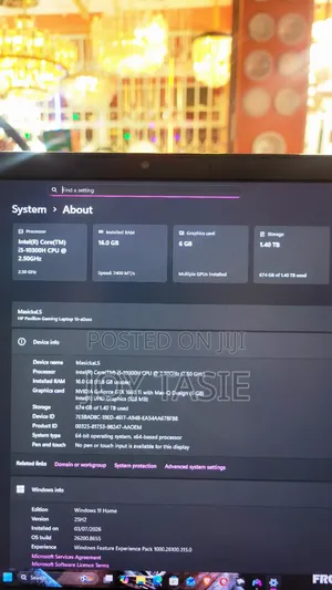 HP Pavilion Gaming Laptop 15-dk2xxx 16GB Intel Core i5 HDD+SSD 1.5T