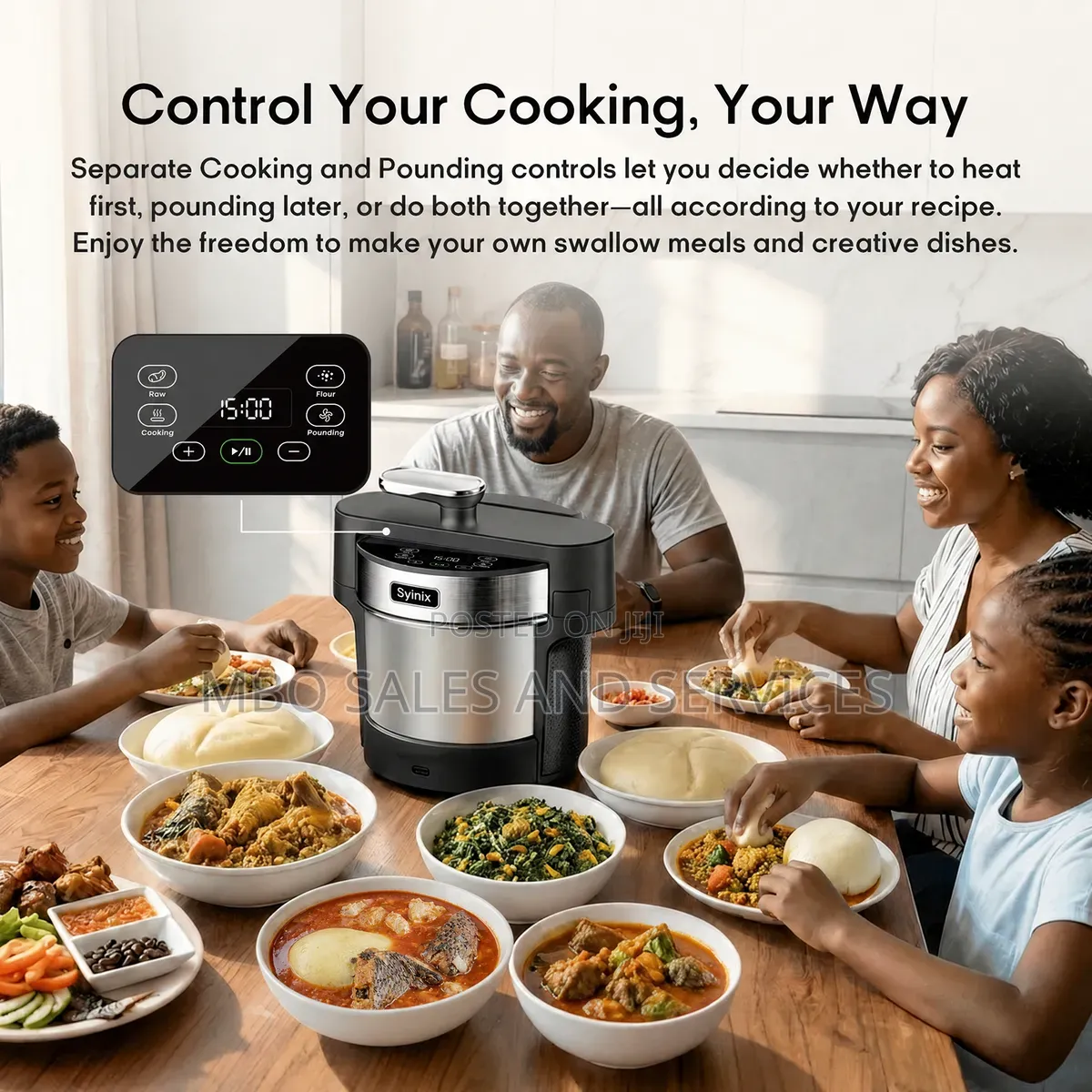 Syinix Swallow Maker Ultra–Smart Automatic Swallow&Food Processor (5L)