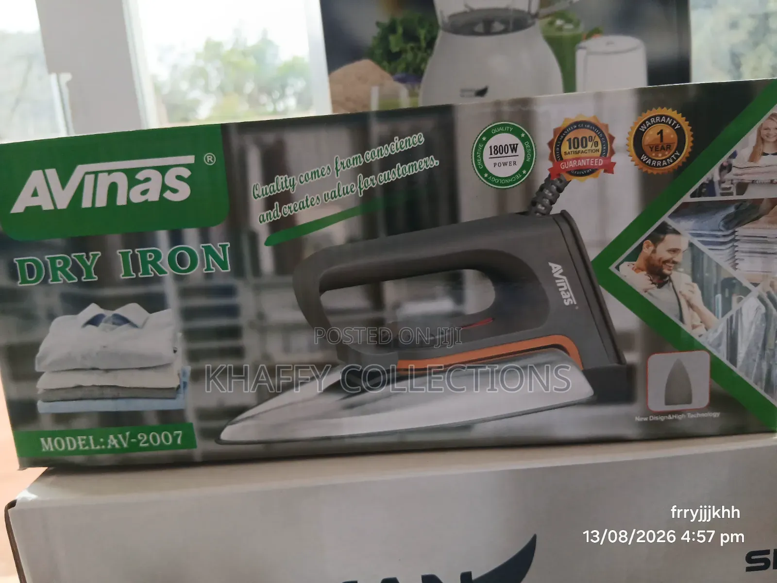 Bulk AVinas Dry Iron 1800W Model AV-2007 Wholesale and Resellers