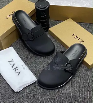 Zara Black Half Shoes