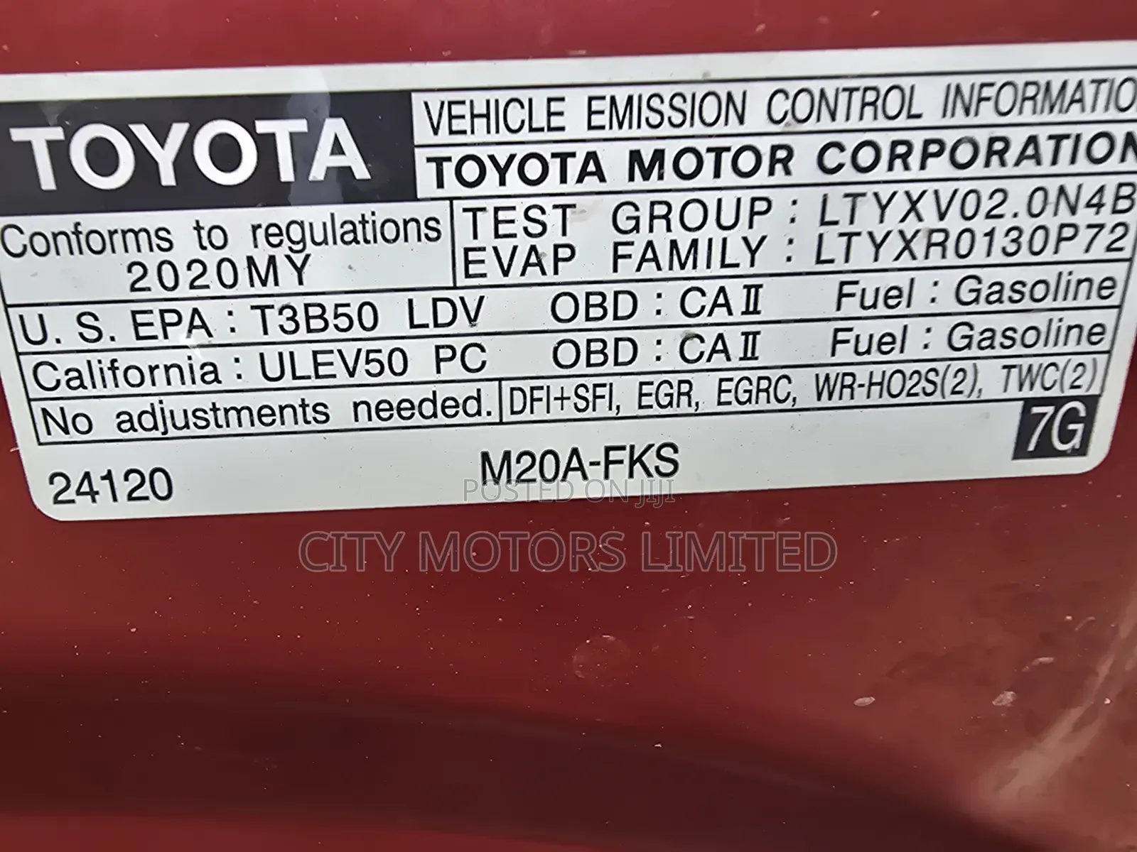Toyota Corolla 2020 Burgundy