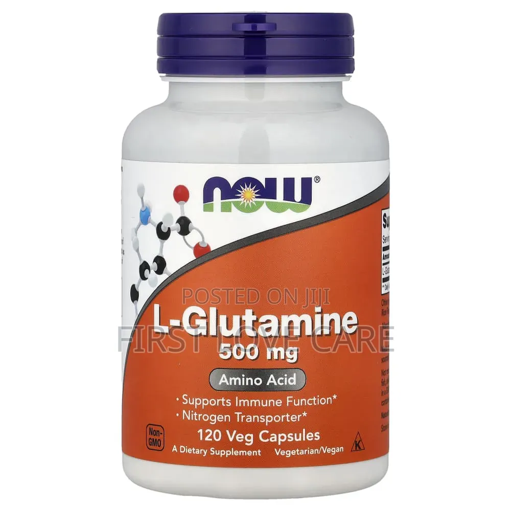 Now 
L-Glutamine, 500 Mg, 120 Veg Capsules