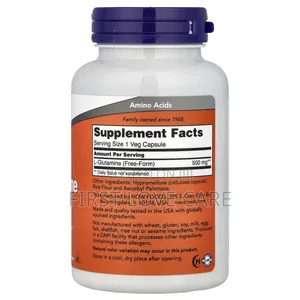 Now 
L-Glutamine, 500 Mg, 120 Veg Capsules