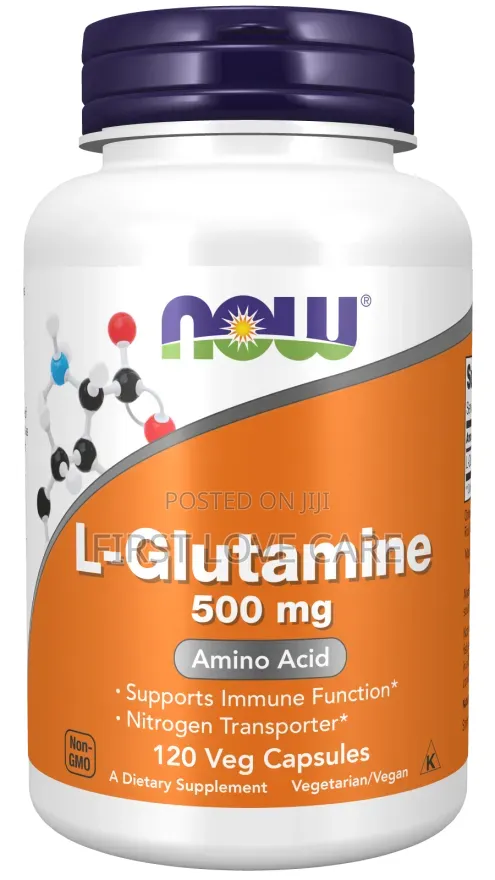 Now 
L-Glutamine, 500 Mg, 120 Veg Capsules
