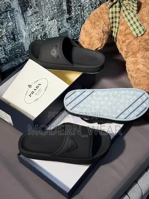 Black Prada Slippers