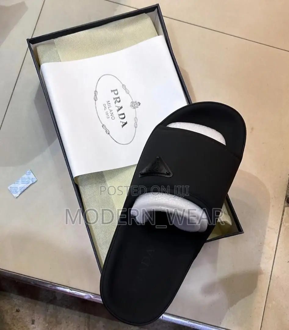 Black Prada Slippers