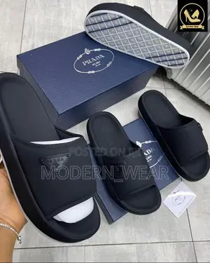 Black Prada Slippers