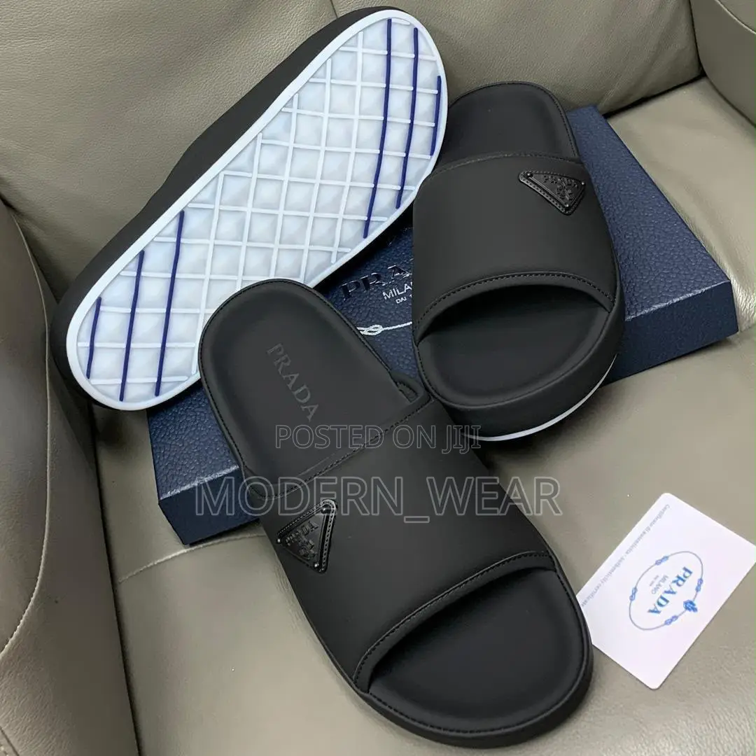 Black Prada Slippers