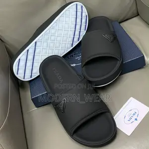 Black Prada Slippers
