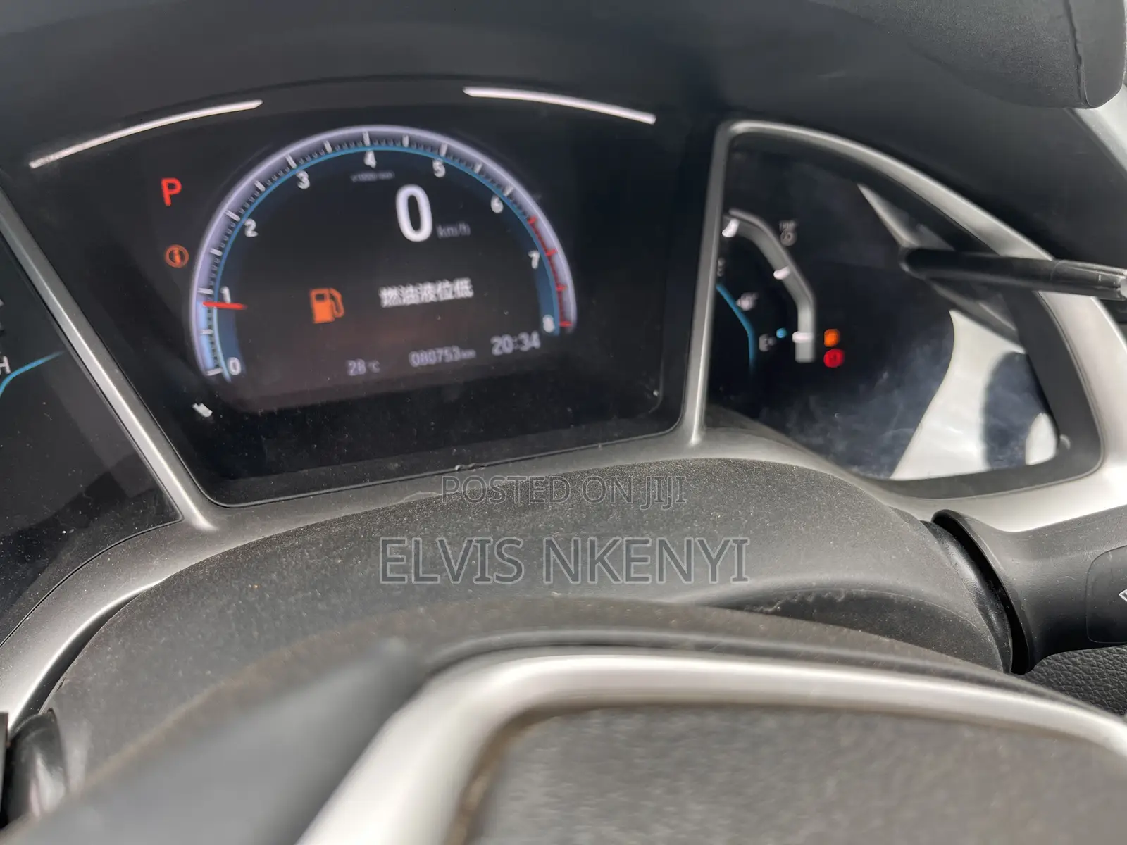Honda Civic EX Hatchback 2019 Gray