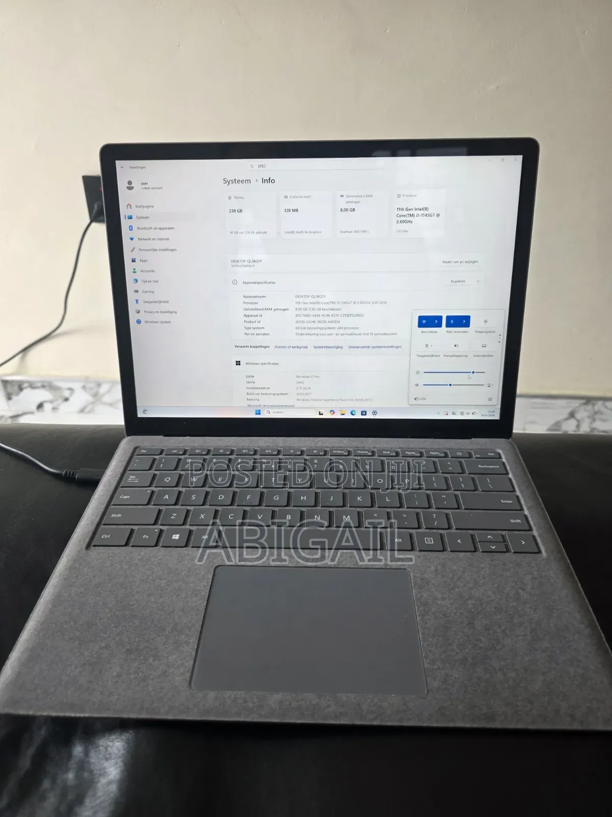 Laptop Microsoft Surface Laptop 4 8GB Intel Core i5 SSD 256GB