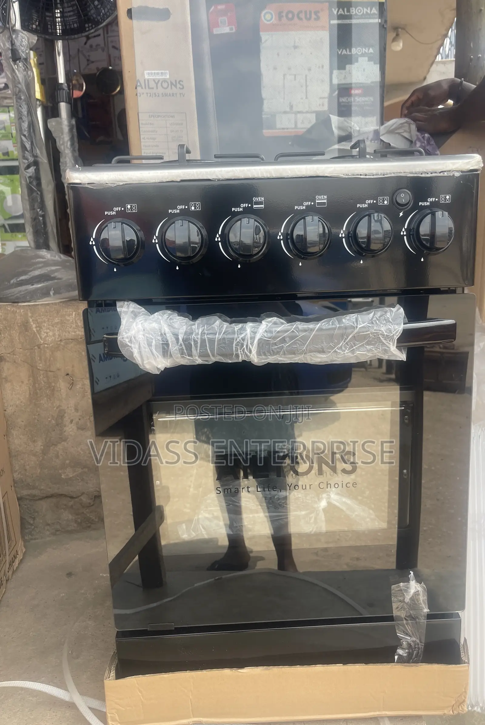 AILYONS 4 Burner Gas Oven and Grill