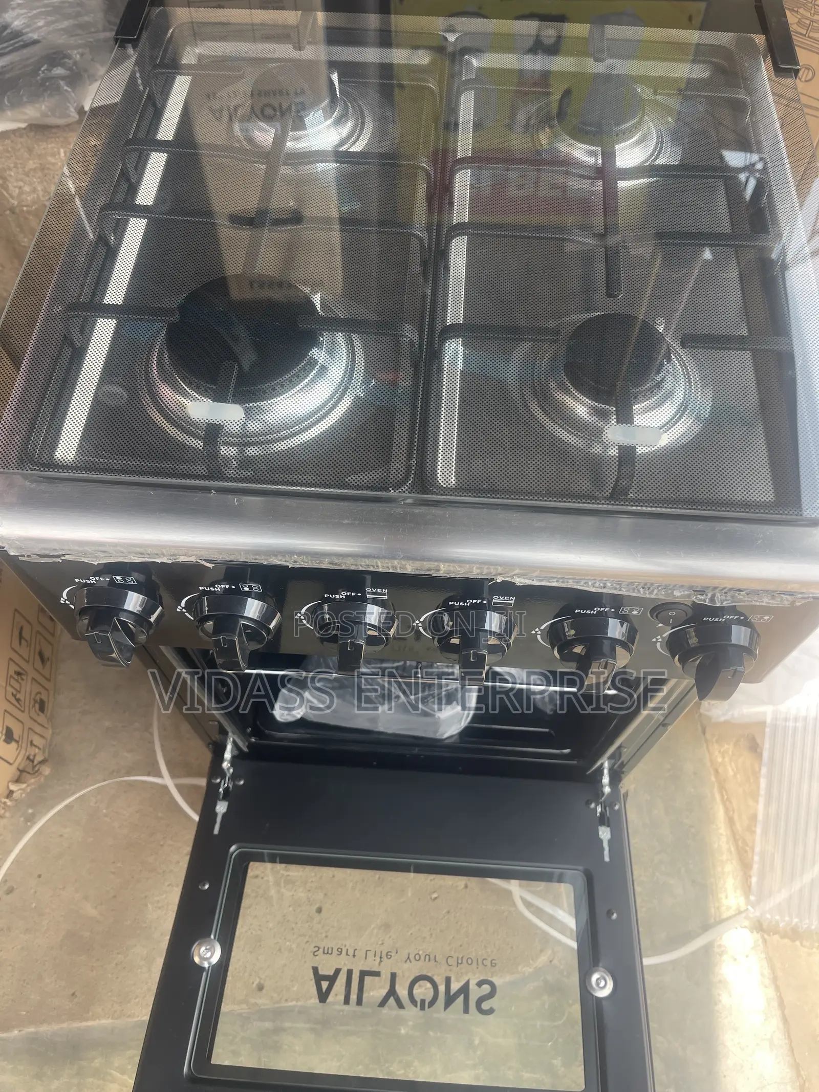 AILYONS 4 Burner Gas Oven and Grill
