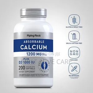 Piping Rock Absorbable Calcium Softgels 1200 Mg Plus D3 1000iu 200 Gel