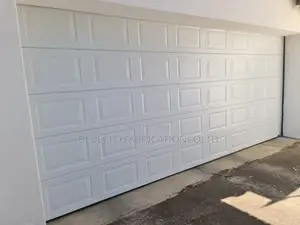 18ft X 8 Automatic Garage Door With Small Windows/ Fanlight  for Sale