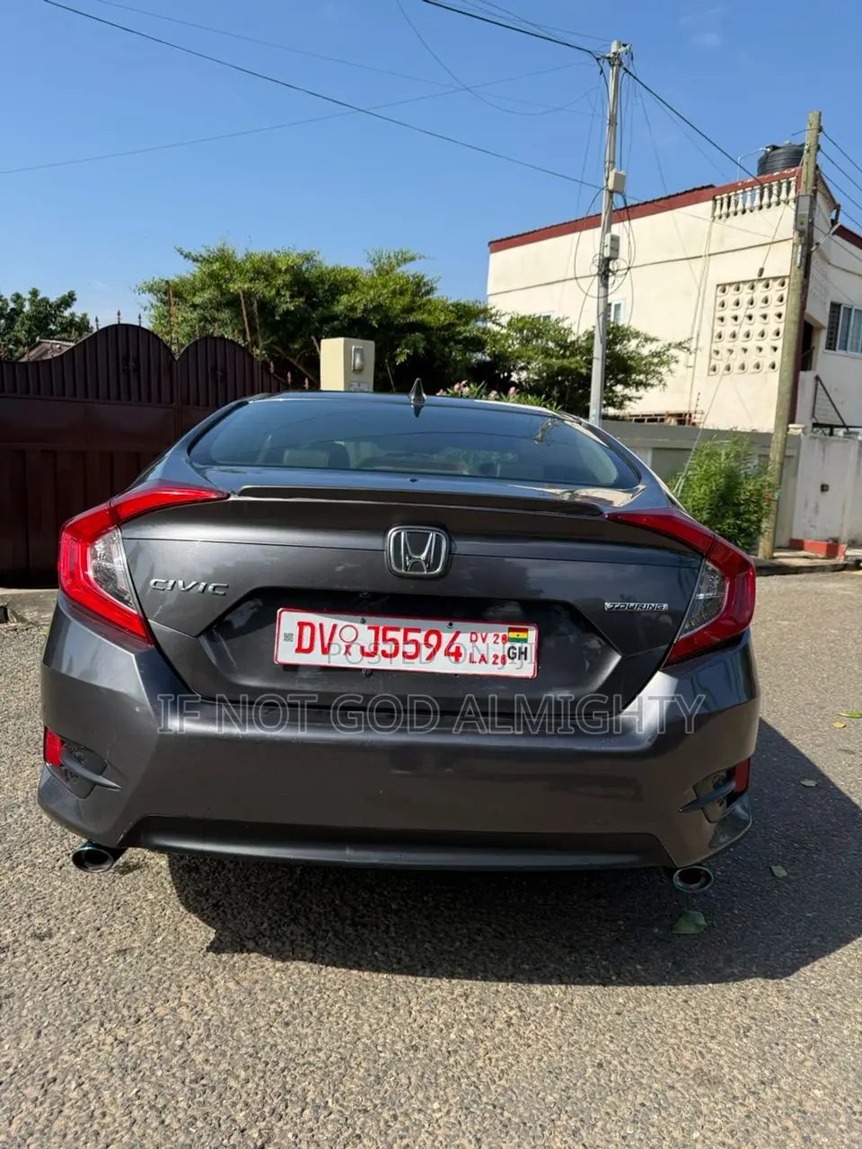 Honda Civic Touring Sedan 2019 Gray