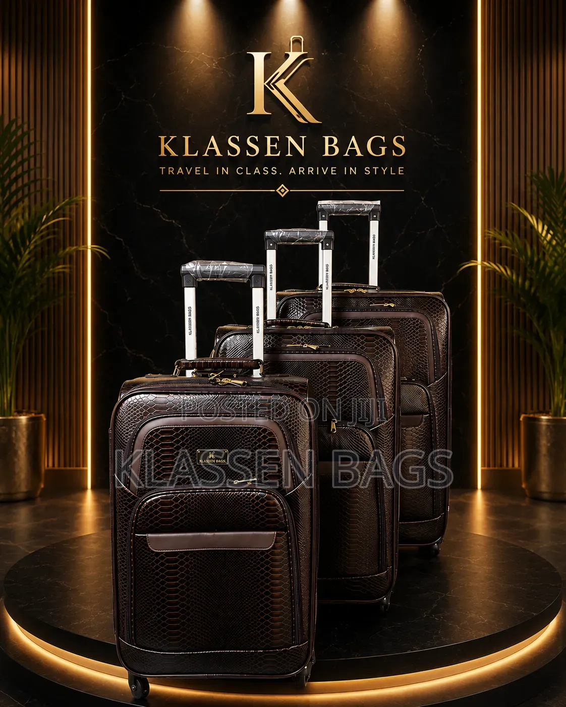 3set Leather Travelling Luggage