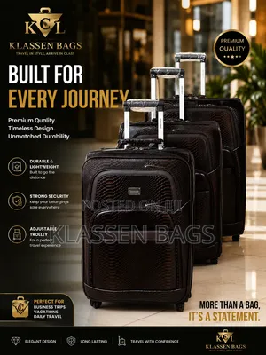 3set Leather Travelling Luggage
