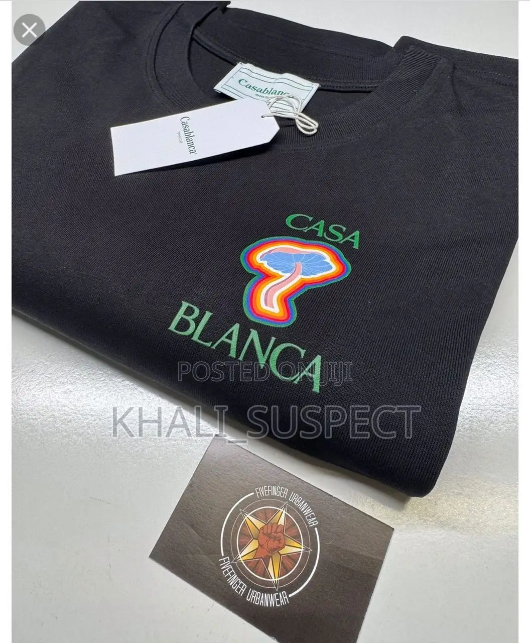 Casablanca Paris Black Graphic Tee – Fresh Drip Available!