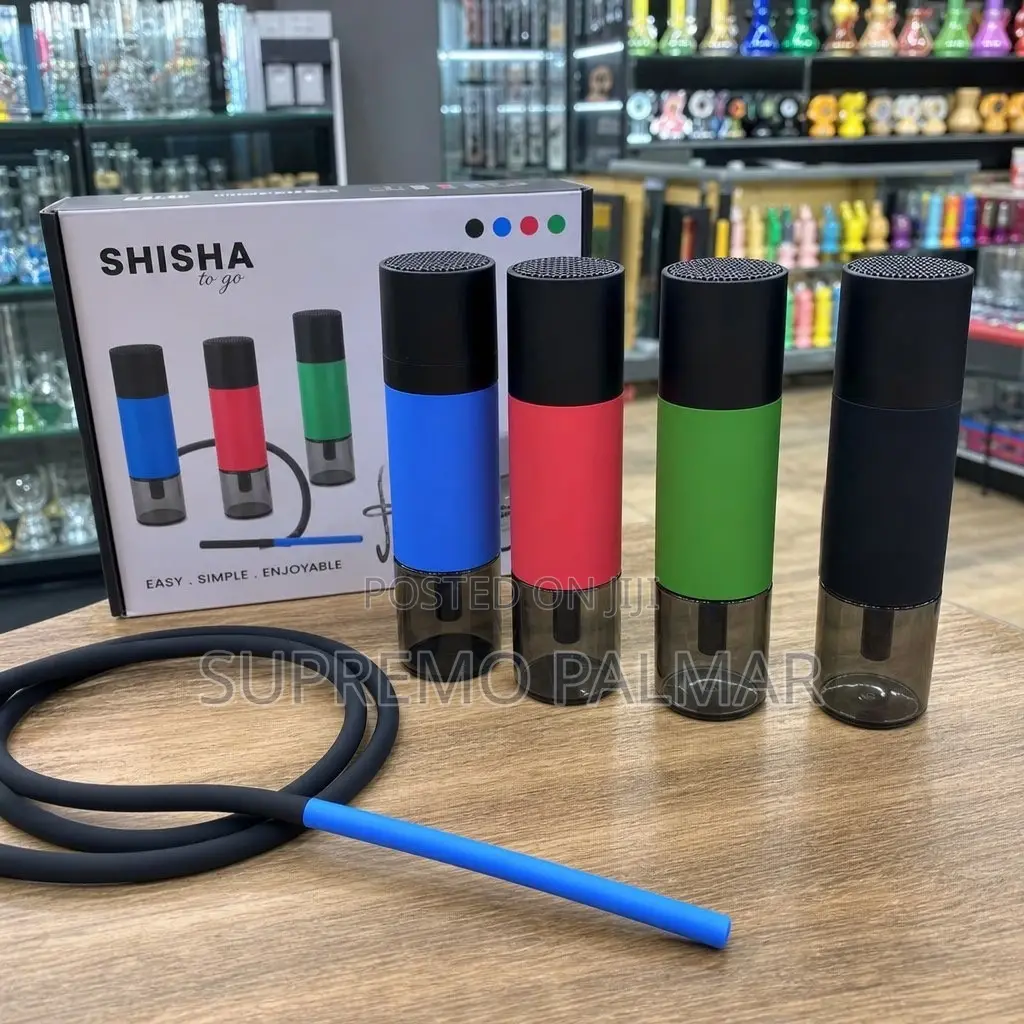 Portable Shisha Pot for Car & Outdoor Use - Mini Hookah With Hose