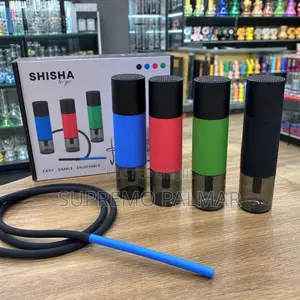 Portable Shisha Pot for Car & Outdoor Use - Mini Hookah With Hose