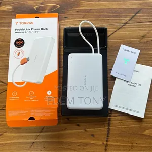 TORRAS PebbleLink Power Bank,ultra-Slim 10,000mAh Inbuilt USB-C Cable