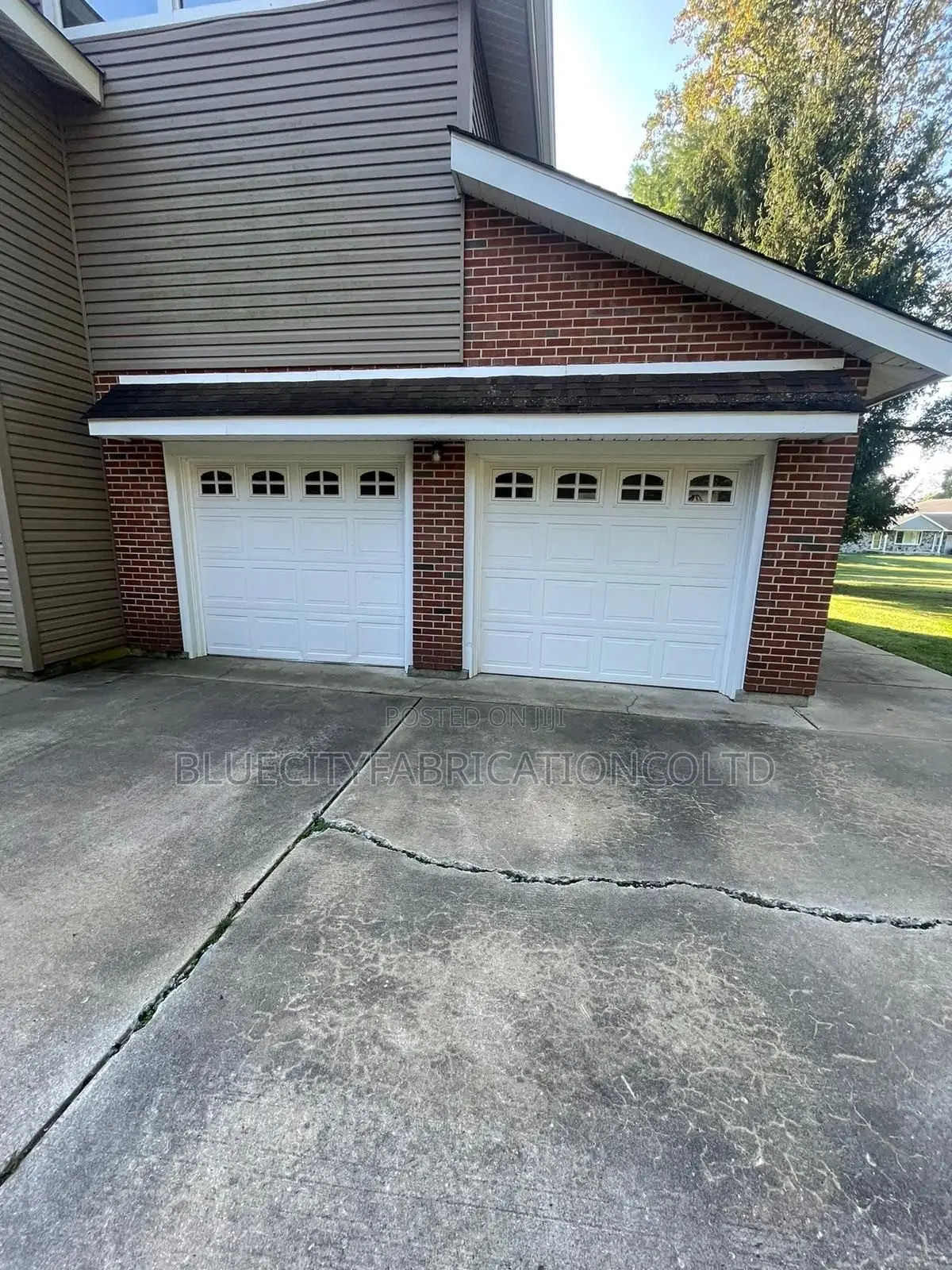 Garage Door With Small Windows Available Now for Sale
