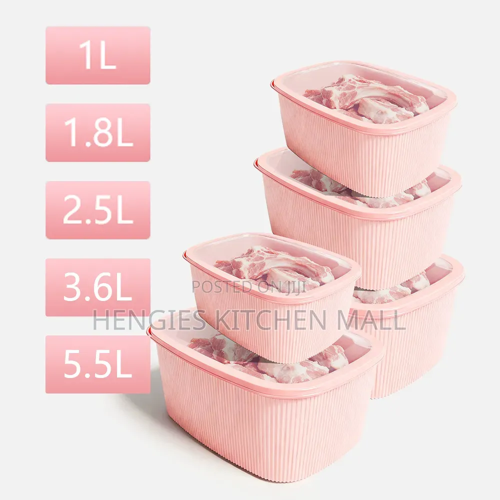 5-Set Storage Bowls Set (Sizes From 1l-5l)