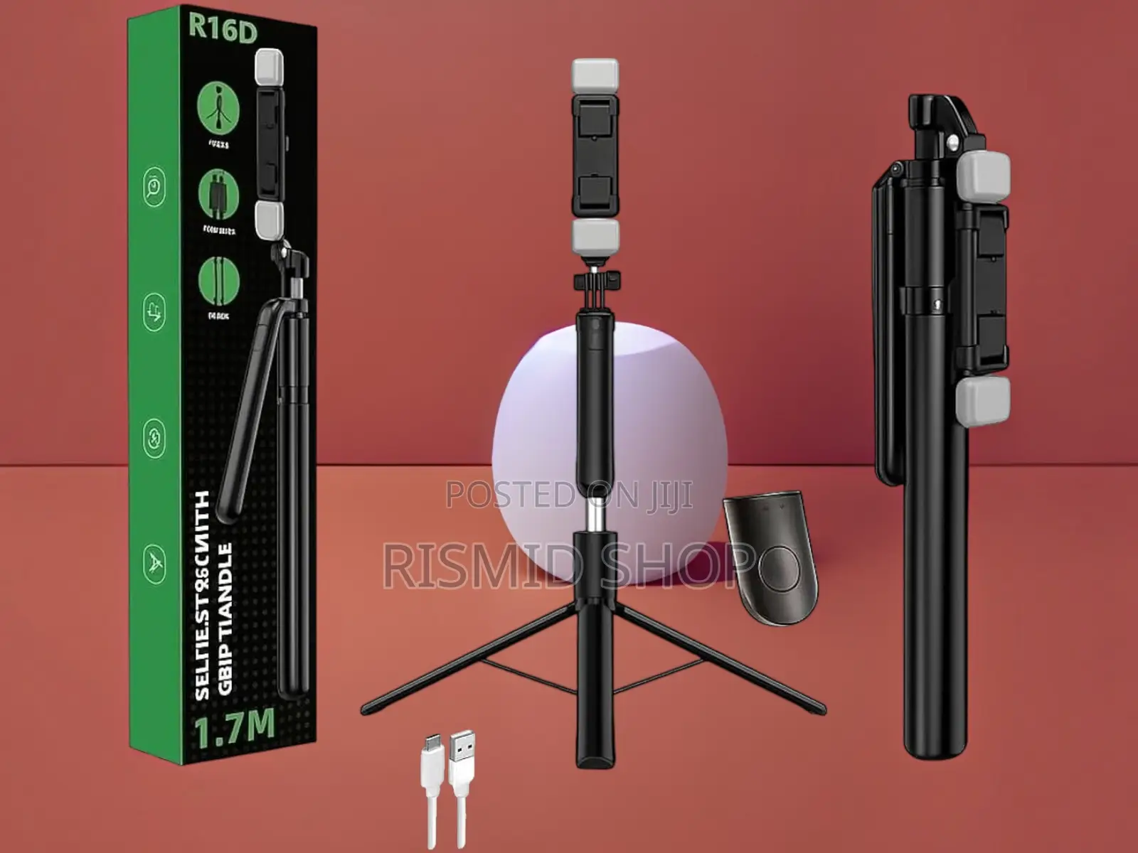 R16d Selfie Stick, Phone Holder & Tripod