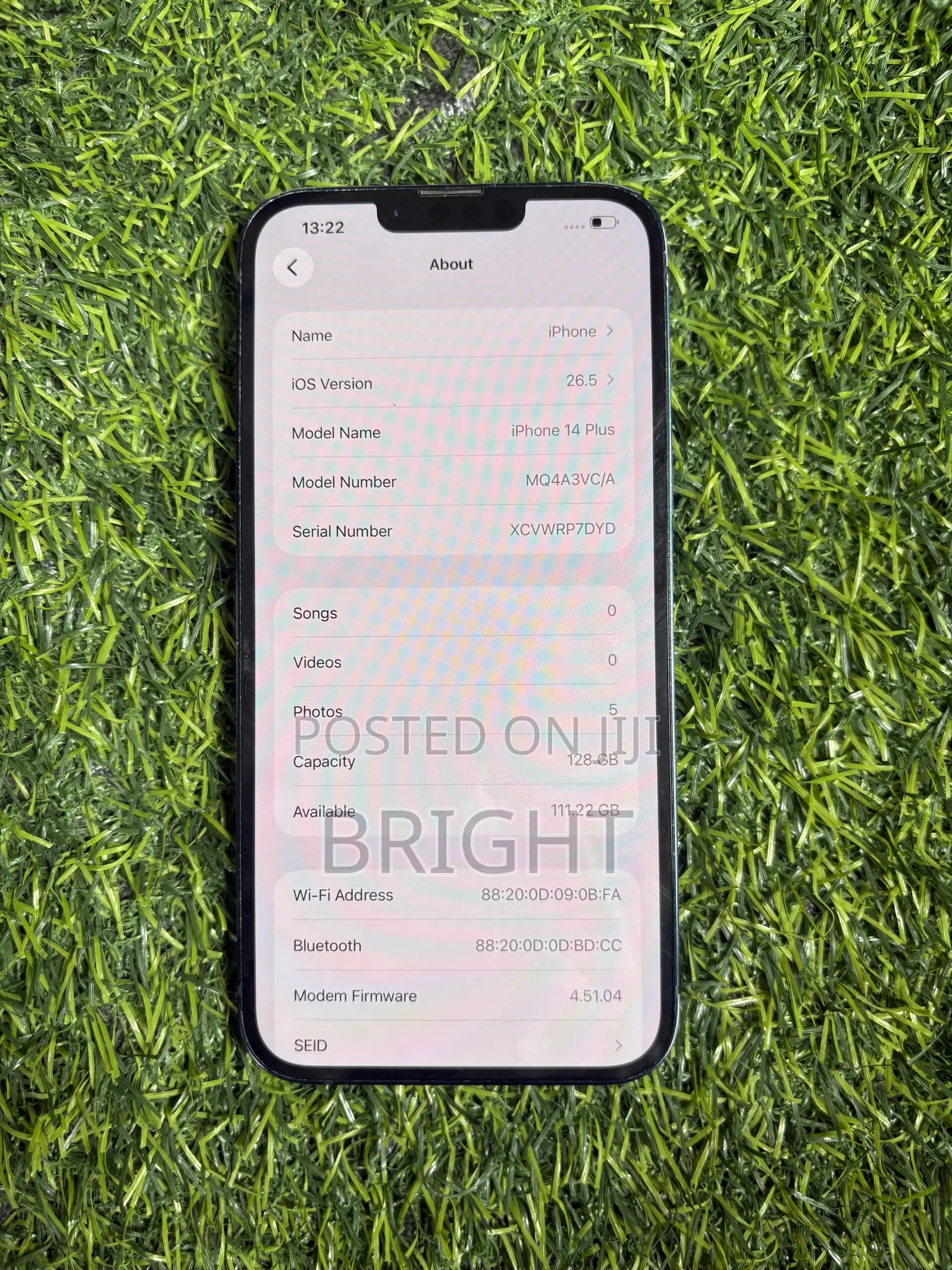 Apple iPhone 14 Plus 128 GB Black