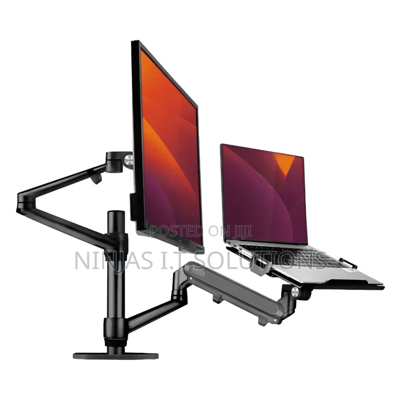 Laptop and Monitor Arm With Gas Spring