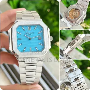 Patek Philippe Cubitus Horizontally Embossed Turquoi/Tiffany Blue Dial