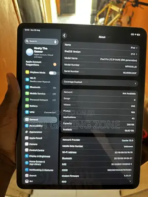 Apple iPad Pro 12.9 (2022) 256 GB Gray