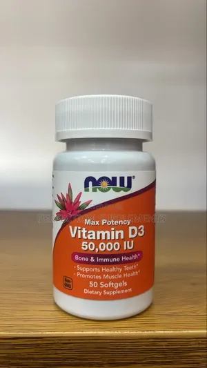 Vitamin D3 50,000 IU Capsules
Bone & Immune Health