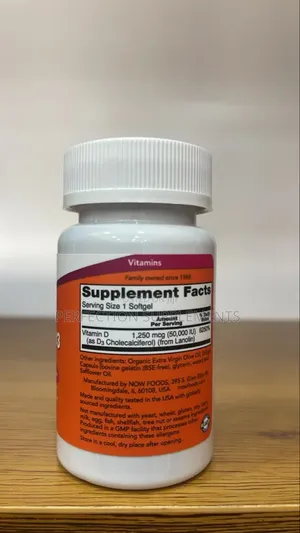 Vitamin D3 50,000 IU Capsules
Bone & Immune Health