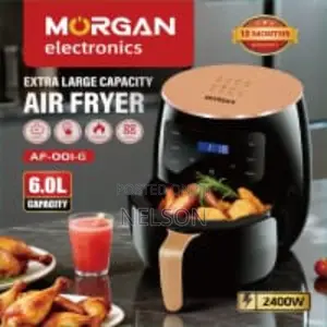 Morgan Electronics 6.0L Extra Large Digital Air Fryer – 2400W