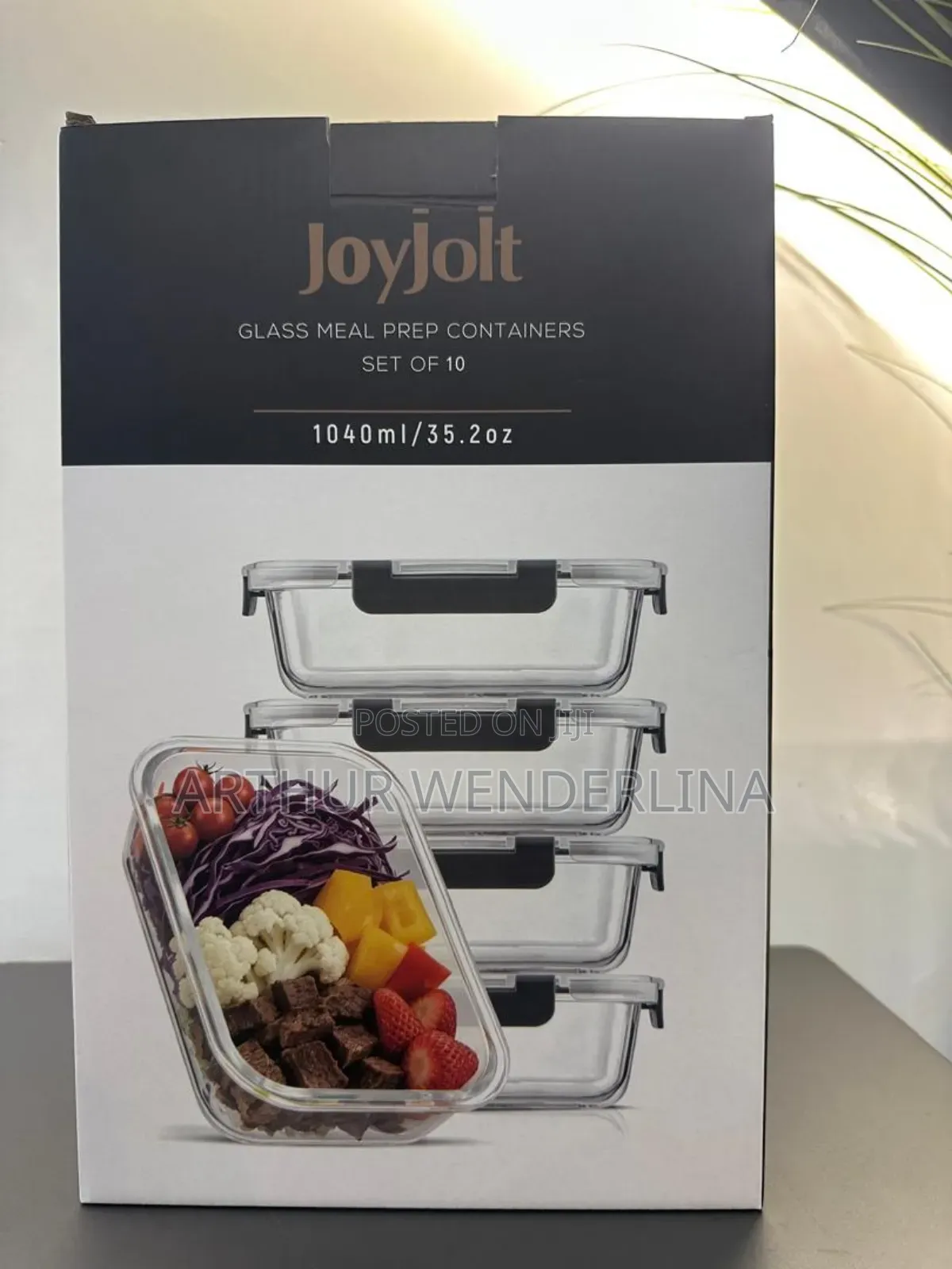 Joy Jolt Glass Container Storage 18pieces