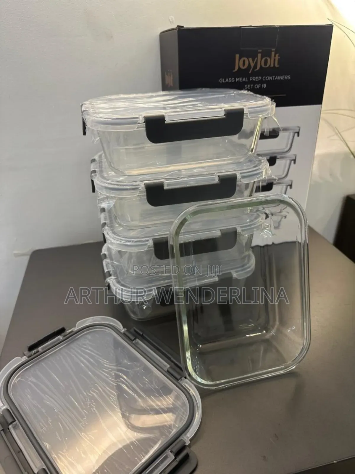 Joy Jolt Glass Container Storage 18pieces