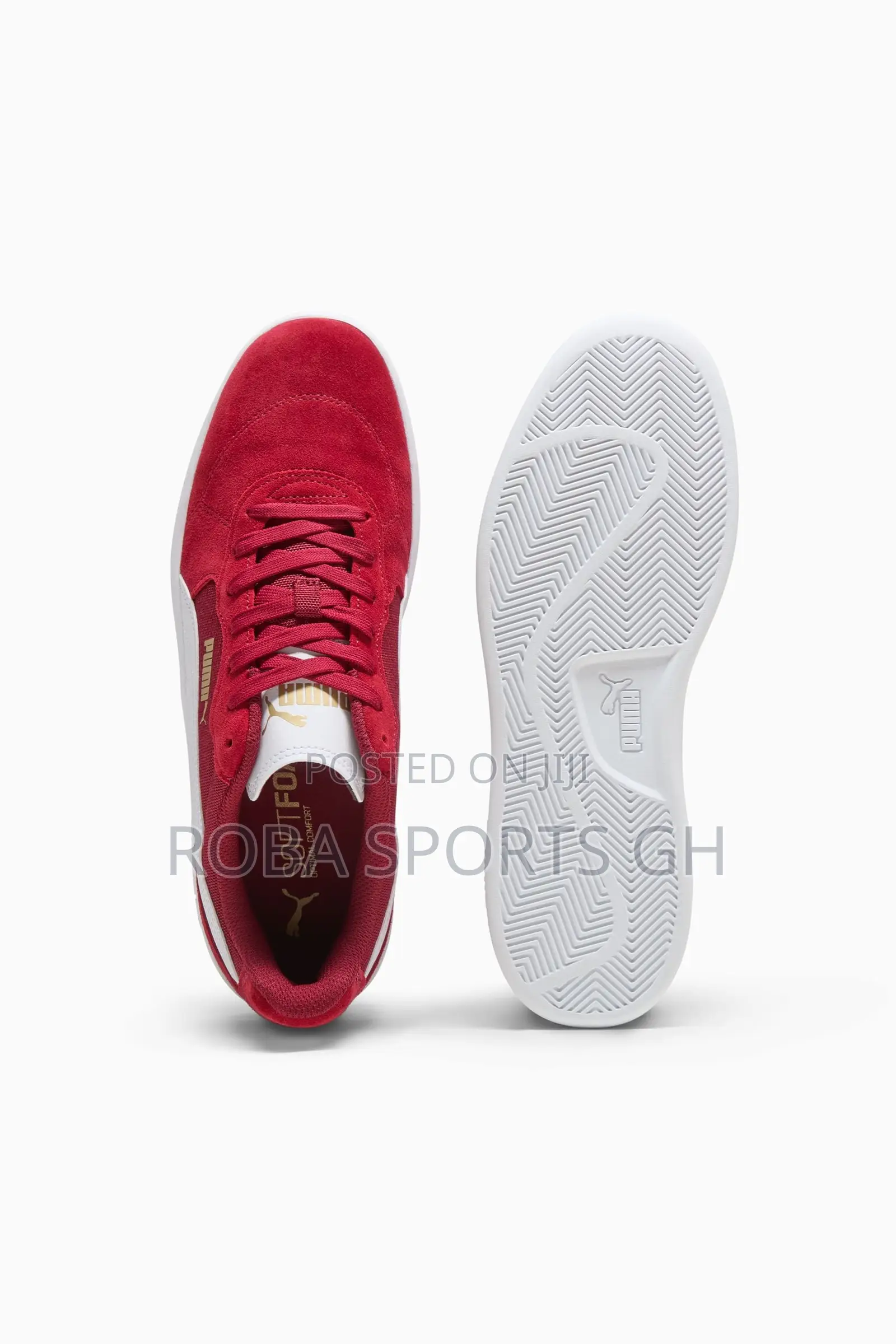 Puma Astro Play Rhubarb X White Trainers