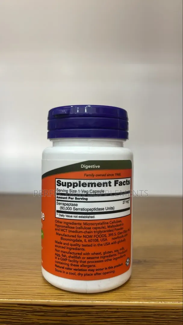Serrapeptase Veg Capsules
Systemic Proteolytic Enzymes*