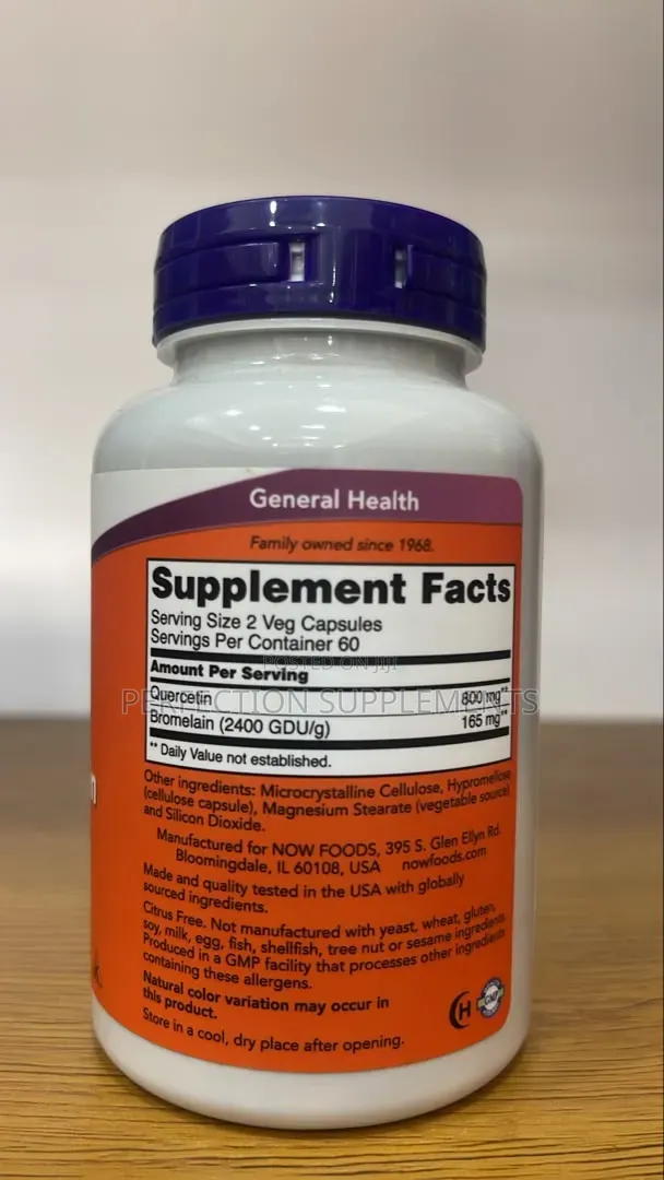 Quercetin With Bromelain Veg Capsules
Respiratory Health*