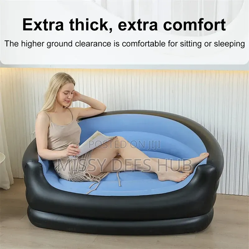 Inflatable Two-Seater Sofa With Pump