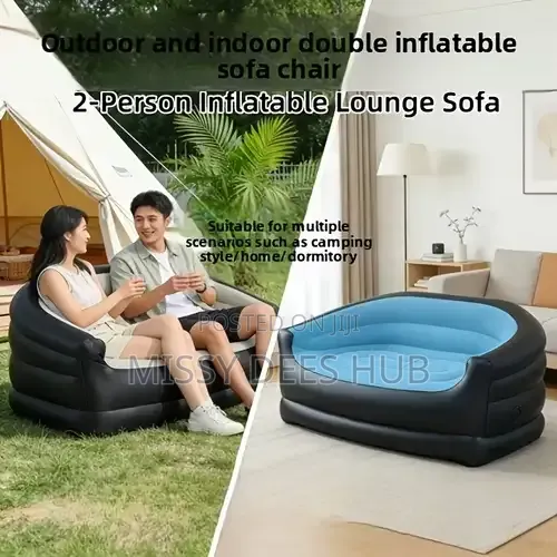 Inflatable Two-Seater Sofa With Pump