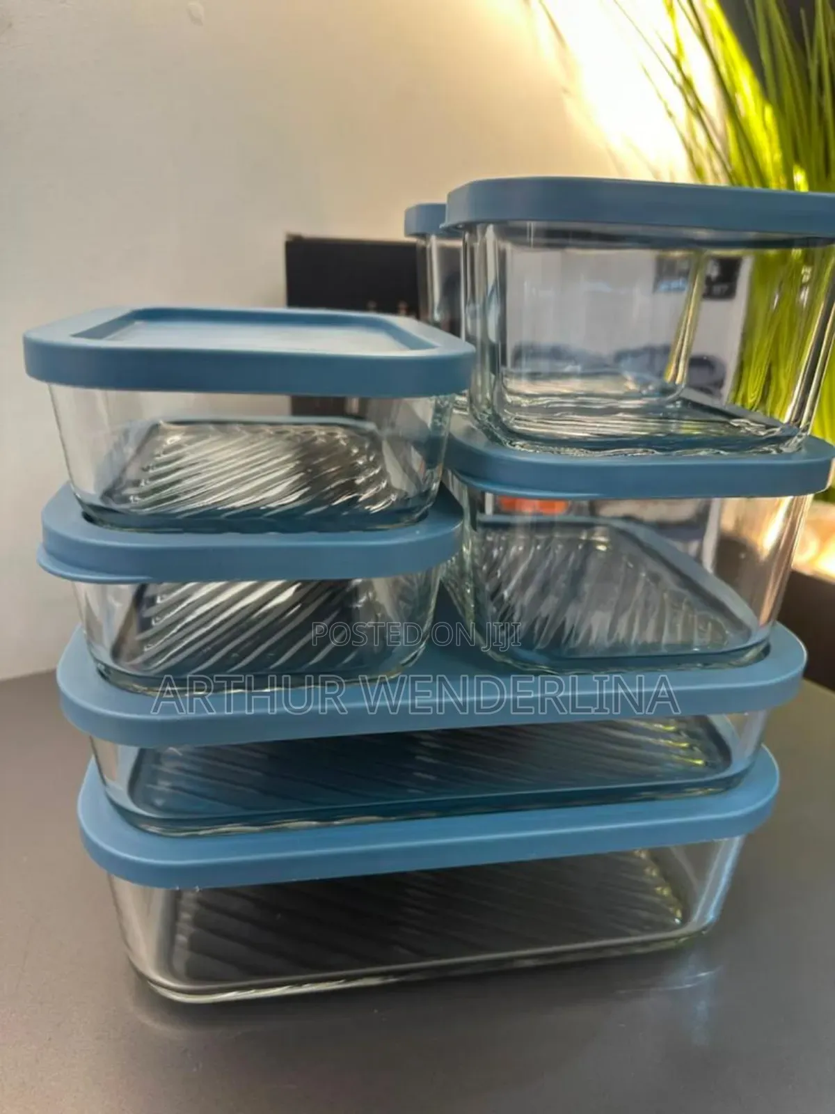 Joy Jolt Glass Container Storage 18pieces